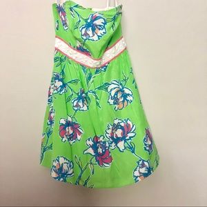 Strapless Lilly Pulitzer Dress with Corset Boning